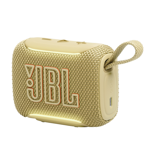 JBL Go 5 - Yellow - Ultra-portable waterproof and drop-proof speaker with JBL legendary sound and ambient edge lighting - Detailshot 1 image number null